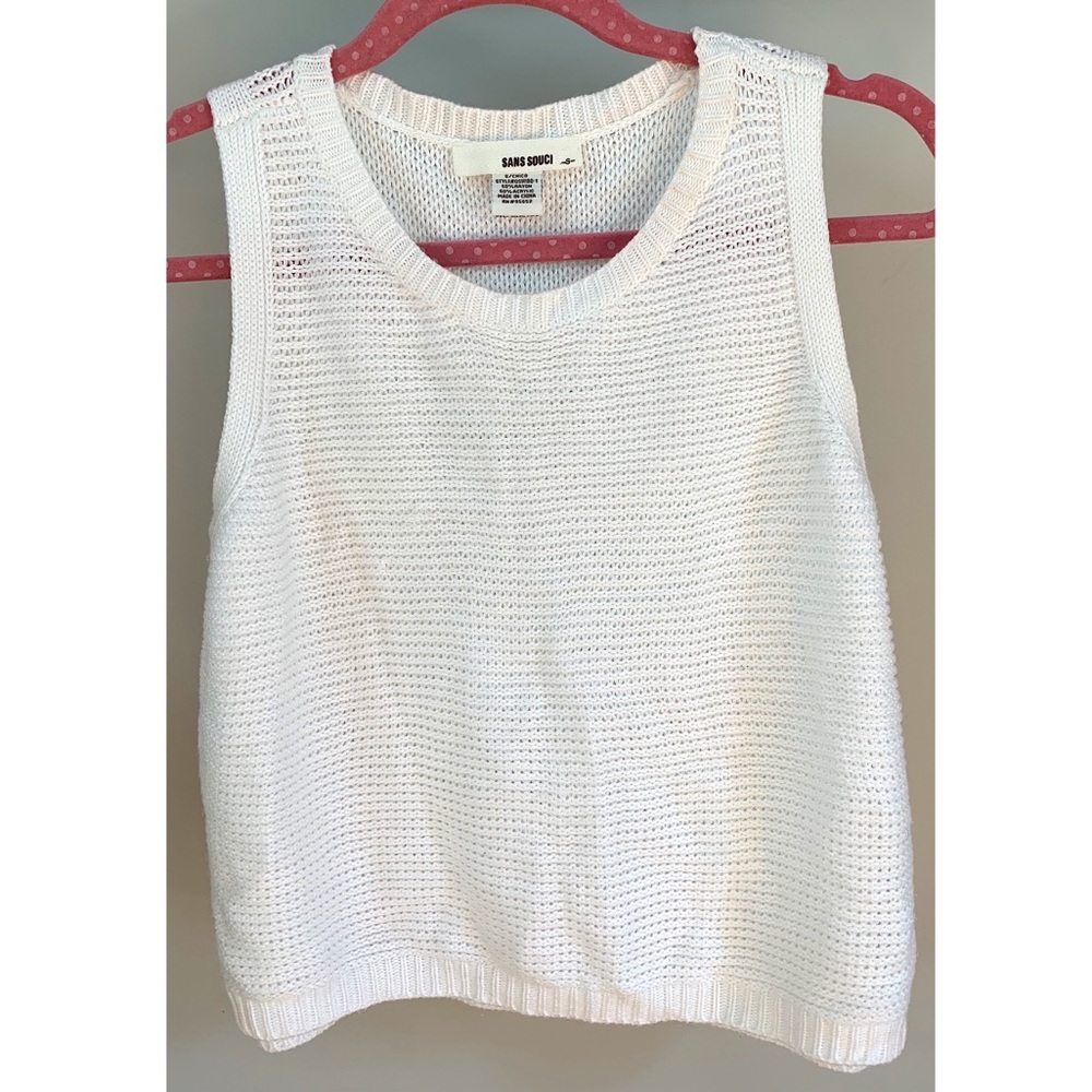 Cotton, Sweater Tank Top☁️